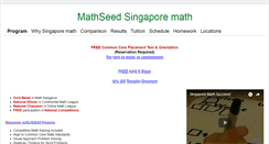 Desktop Screenshot of mathseed.org